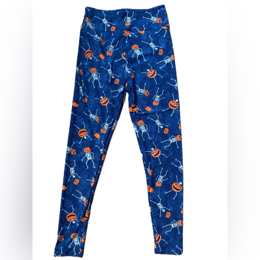 LuLaRoe HALLOWEEN skeleton pumpkin Leggings NEW